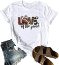 Women for The Love of The Football Game T-Shirt Leopard Football Shirt