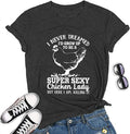 Women Funny Chicken Lady T-Shirt Women's Chicken Shirt