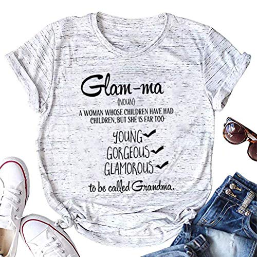 Women Glam-Ma T-Shirt Grandma Shirt