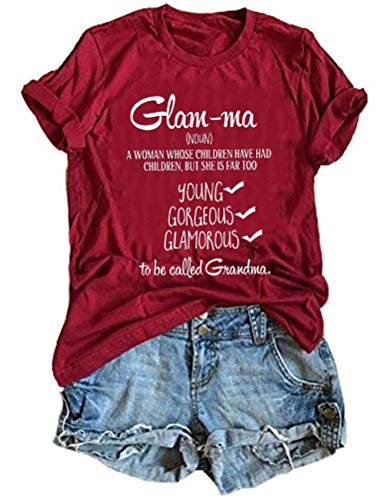 Women Glam-Ma T-Shirt Grandma Shirt