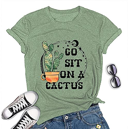 Women Go Sit On A Cactus T-Shirt Funny Cactus Shirt