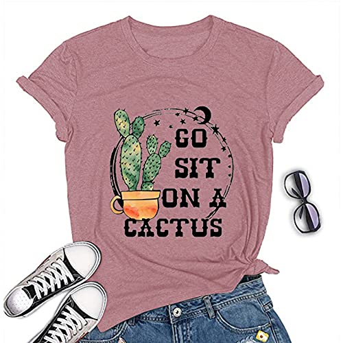 Women Go Sit On A Cactus T-Shirt Funny Cactus Shirt