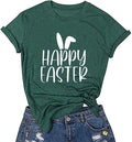 Women Happy Easter T-Shirt Cute Easter Rabbit Shirt