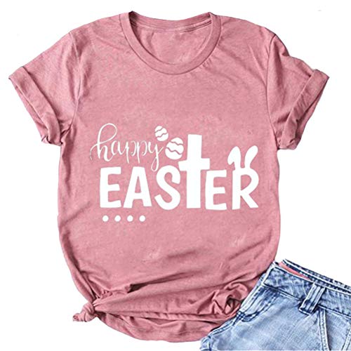 Women Happy Easter T-Shirt Cute Easter Shirt