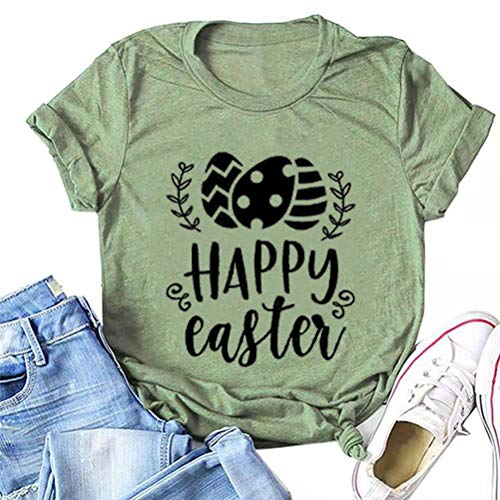 Women Happy Easter T-Shirt Cute Easter Shirt