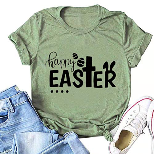 Women Happy Easter T-Shirt Cute Easter Shirt