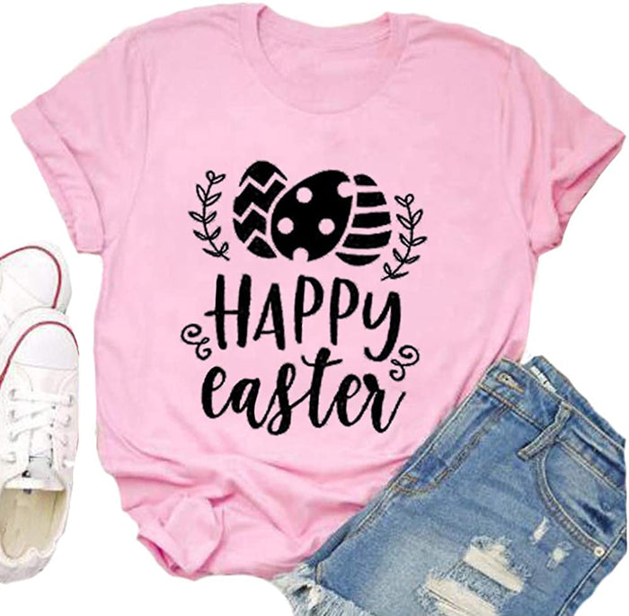 Women Happy Easter T-Shirt Cute Easter Shirt