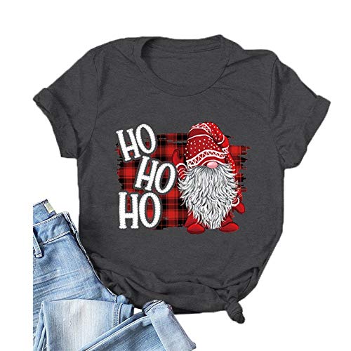 Women HO HO HO Santa Christmas T-Shirt