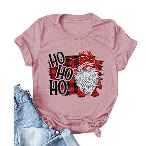 Women HO HO HO Santa Christmas T-Shirt