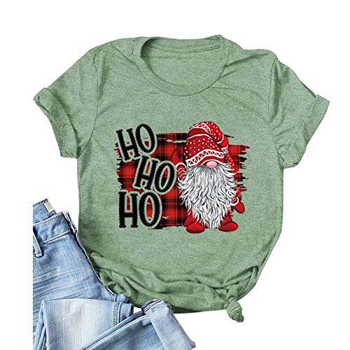 Women HO HO HO Santa Christmas T-Shirt