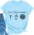 Women I'm A Simple Woman T-Shirt Jesus Coffee Shirt