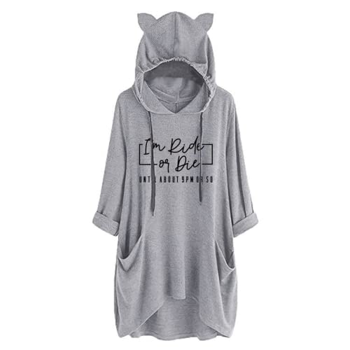 Women I'm Ride or Die Until about 9PM Shirt Fashion Hoodies with Pockets