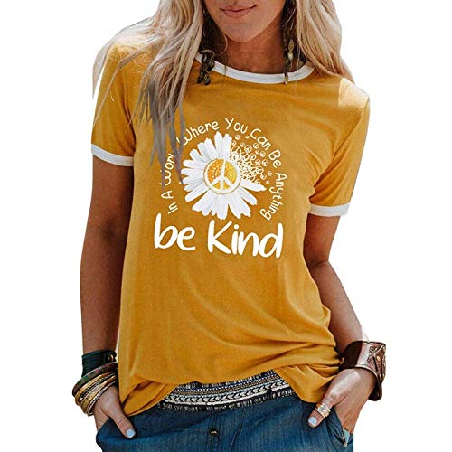 Women in a World Where You can Be Anything Be Kind T-Shirt Kindness Shirt