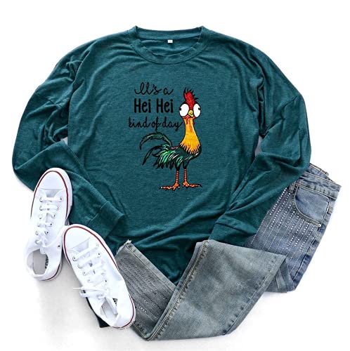 Women It's a HEI HEI Kind of Day Shirt Long Sleeve Graphic Blouse