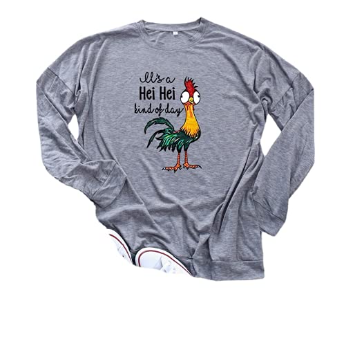 Women It's a HEI HEI Kind of Day Shirt Long Sleeve Graphic Blouse