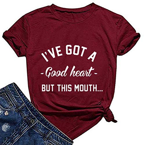 Women I've GOT A Good Heart But This Mouth Graphic T-Shirt