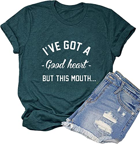 Women I've GOT A Good Heart But This Mouth Graphic T-Shirt