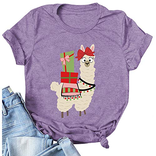 Women Llama T-Shirt Funny Llama Shirt