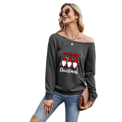 Women Merry Christmas Fashion Shirt Christmas Gnomes Graphic Blouse