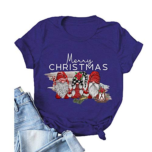Women Merry Christmas Gnomes T-Shirt Christmas Shirt for Family