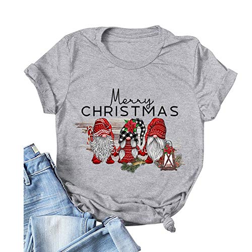 Women Merry Christmas Gnomes T-Shirt Christmas Shirt for Family