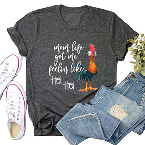 Women Mom Life Got Me Feeling Like HEI HEI Funny T-Shirt