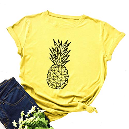 Women Pineapple T-Shirt Summer Vibes Shirt