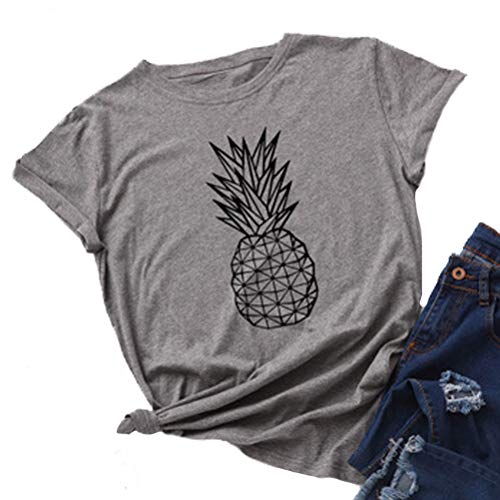 Women Pineapple T-Shirt Summer Vibes Shirt