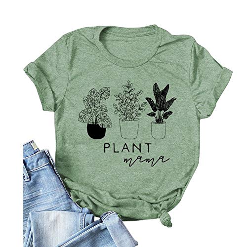 Women Plant Mama T-Shirt Graphic T-Shirt