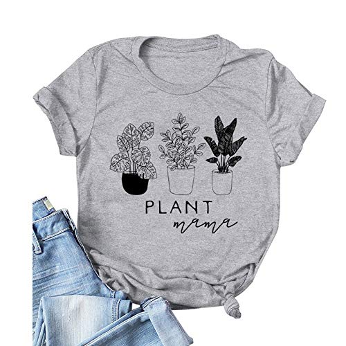 Women Plant Mama T-Shirt Graphic T-Shirt