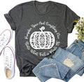 Women Pumpkin Spice and Everything Nice T-Shirt Halloween Pumpkin Shirt