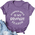Women Pumpkin Spice is My Favorite Season Shirt T-Shirt Halloween Pumpkin Shirt