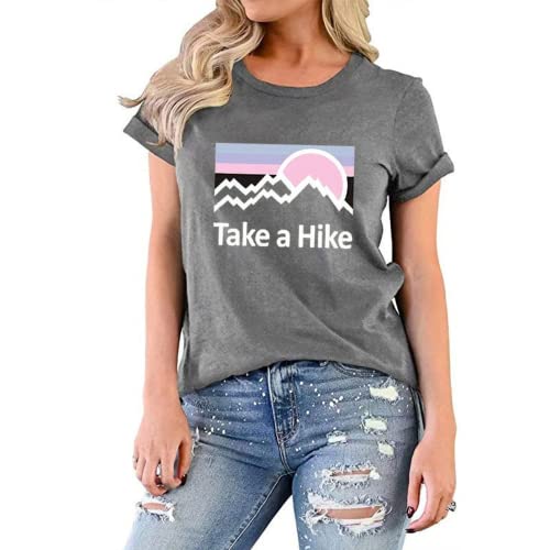 Women Take A Hike Shirt Camping Crew T-Shirt