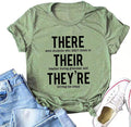 Women There Their They're Funny Grammar T-Shirt