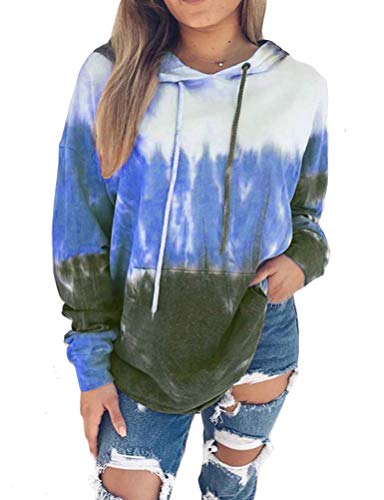 Women Tie dye Long Sleeve Fashion Hoodie