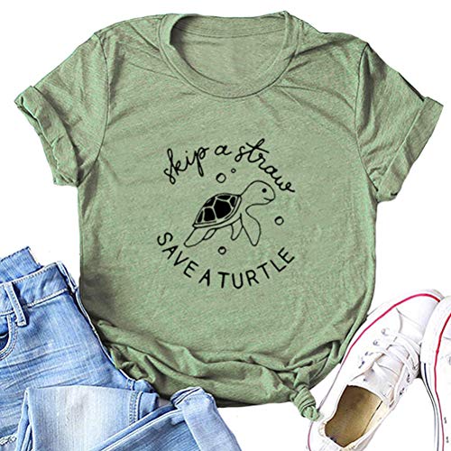 Women Turtle Graphic Cute T-Shirt