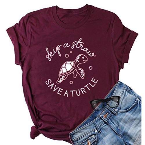 Women Turtle Graphic Cute T-Shirt