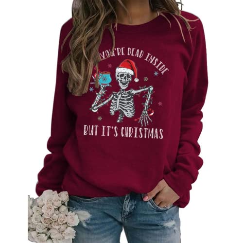 Women When You're Dead Inside But It's Christmas Sweatshirt