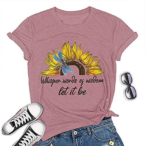 Women Whisper Words of Wisdom T-Shirt Butterfly Sunflower Shirt