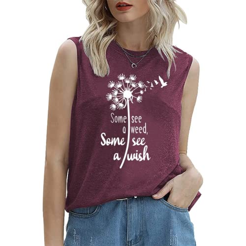 Women Wish Tank Some See A Weed Others See A Wish T-Shirt Weed Lover Shirt