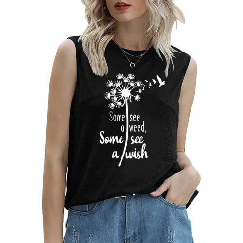 Women Wish Tank Some See A Weed Others See A Wish T-Shirt Weed Lover Shirt