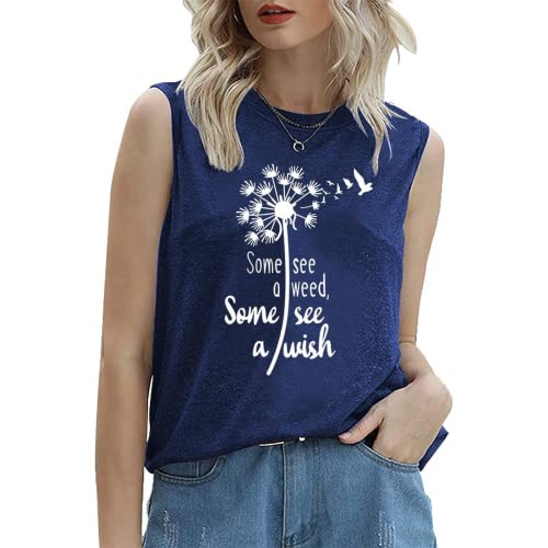 Women Wish Tank Some See A Weed Others See A Wish T-Shirt Weed Lover Shirt