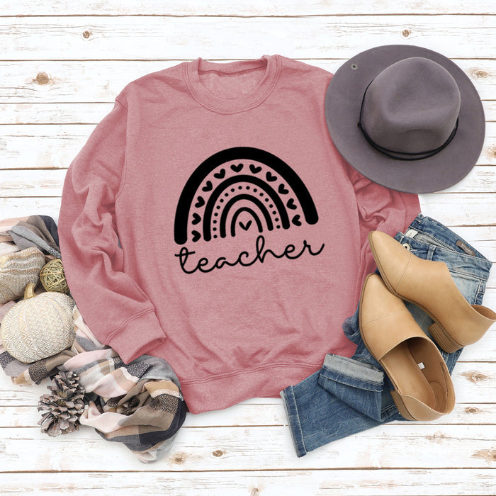 Rose gold sweater (black font) / S