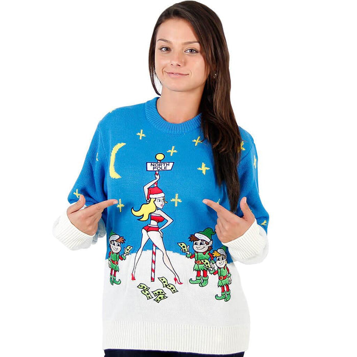 Women's Stripper Pole Sweater - Front