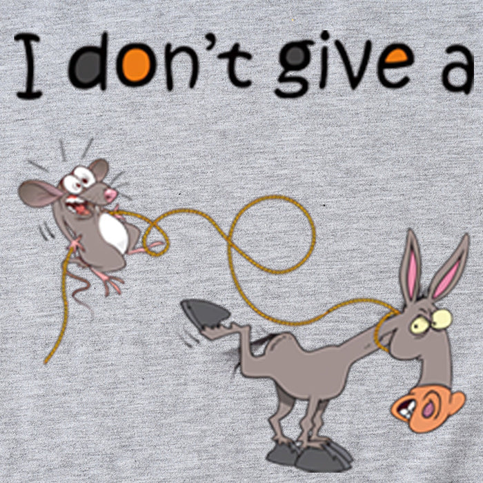 Women's I Don't Give A Funny Pattern Casual Short Sleeve