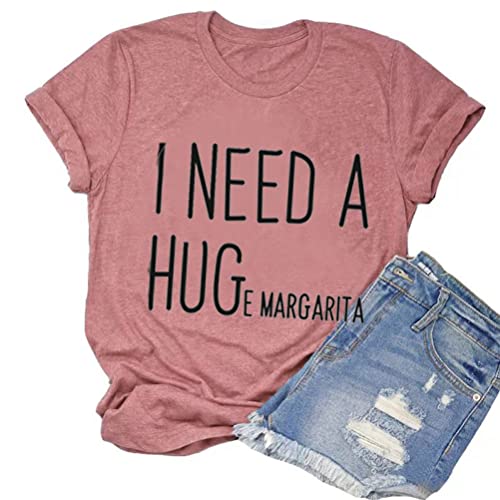 Women?s? I Need A Huge Margarita Graphic Sweatshirts Casual Loose Crew Neck Long Sleeve Top Women