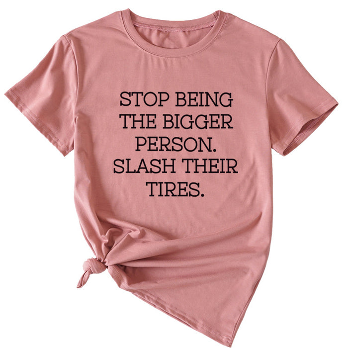 Rose gold (black font) / S