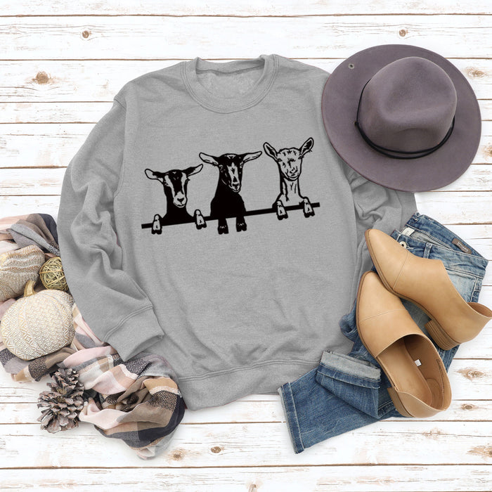 Grey sweater (black font) / S