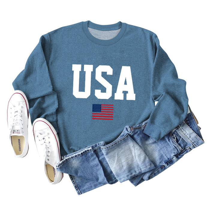 Blue sweater (white color picture) / S