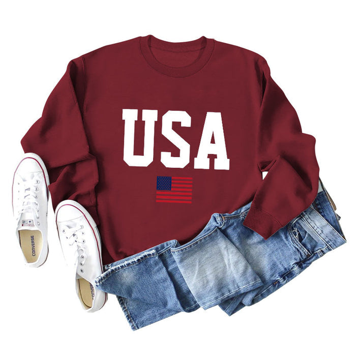Wine red sweater (white color picture) / S